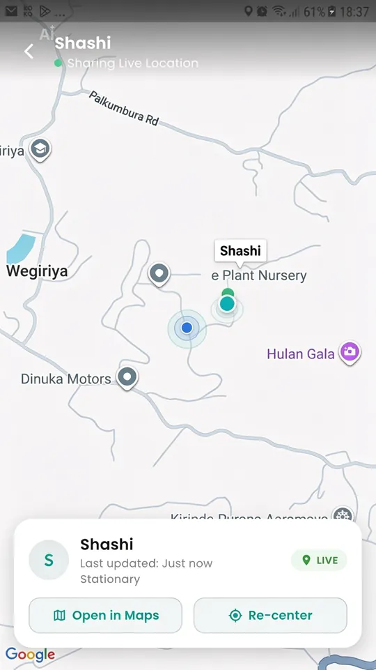 Luraea Live Location Sharing